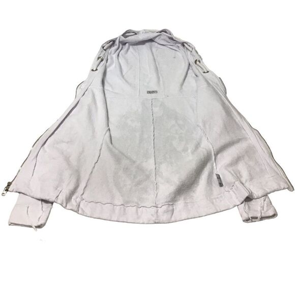 Lauren Moshi White Hooded Sweatshirt Size XSmall - Picture 8 of 12